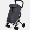 Boodschappentrolleys^Playmarket Playcare boodschappentrolley gris marengo