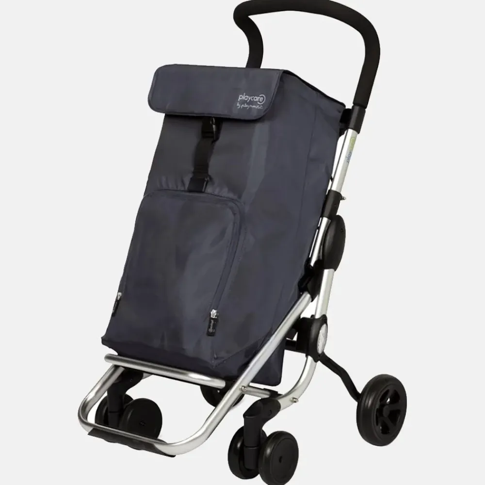 Boodschappentrolleys^Playmarket Playcare boodschappentrolley gris marengo