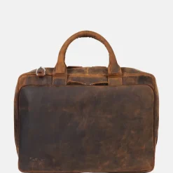 Heren Laptoptassen^Plevier Colmar laptoptas 15 inch donkerbruin