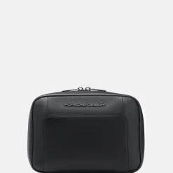 Toilettassen^Porsche Design Roadster toilettas met haak leer black