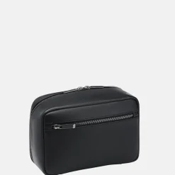 Toilettassen^Porsche Design Roadster toilettas met haak leer black