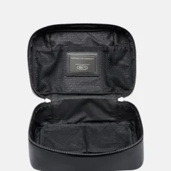 Toilettassen^Porsche Design Roadster toilettas met haak leer black