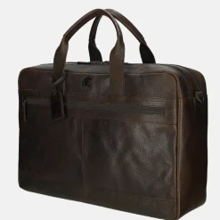 Heren Laptoptassen | Dames Laptoptassen^Pylos 59 Sarda laptoptas 17 inch dark brown