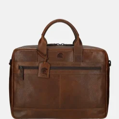 Heren Laptoptassen | Dames Laptoptassen^Pylos 59 Sarda laptoptas 15 inch brandy