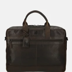 Heren Laptoptassen | Dames Laptoptassen^Pylos 59 Sarda laptoptas 15 inch dark brown