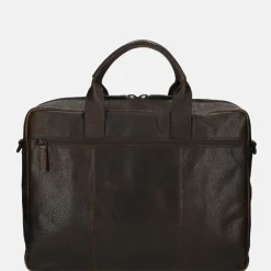 Heren Laptoptassen | Dames Laptoptassen^Pylos 59 Sarda laptoptas 15 inch dark brown