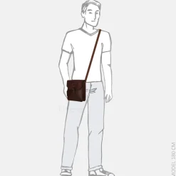 Crossbody Tassen^Pylos 59 Pylos Sarda crossbody tas brandy