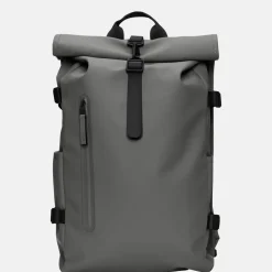 Vrijetijd Rugzakken | School Rugzakken^Rains Rolltop rugzak large 15 inch grey
