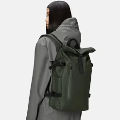 Vrijetijd Rugzakken | School Rugzakken^Rains Rolltop rugzak large 15 inch green
