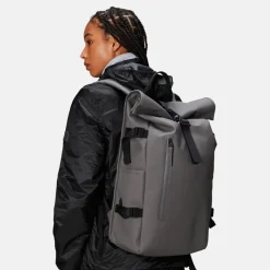 Vrijetijd Rugzakken | School Rugzakken^Rains Rolltop rugzak large 15 inch grey