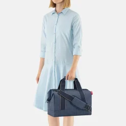 Handbagage Tassen | Weekendtassen^Reisen thel Allrounder weekendtas M herringbone dark blue