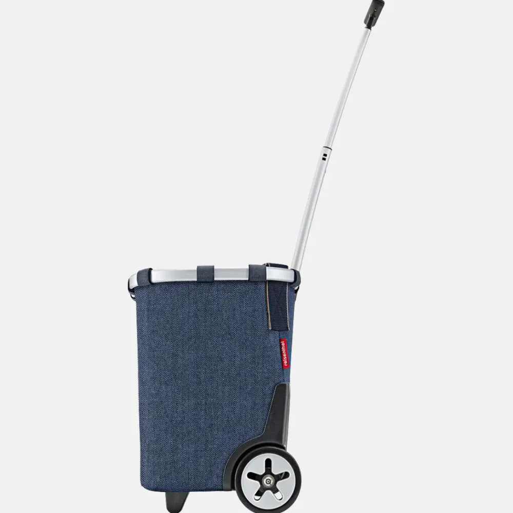 Boodschappentrolleys^Reisen thel Carrycruiser boodschappentrolley herringbone dark blue