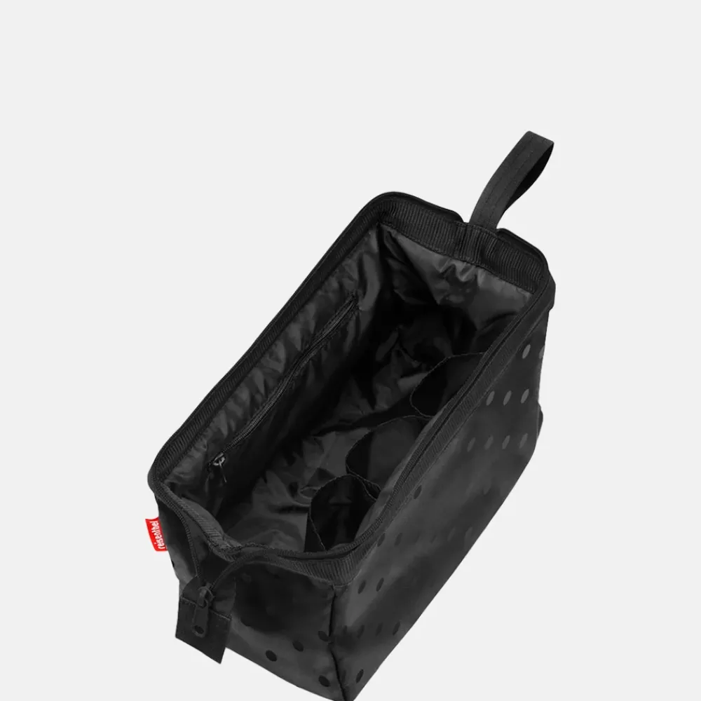 Toilettassen^Reisen thel toilettas glossy dots black