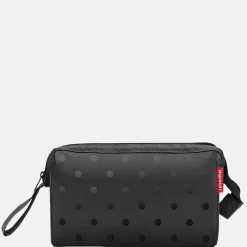 Toilettassen^Reisen thel toilettas glossy dots black