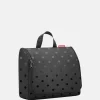 Toilettassen^Reisen thel toilettas XL glossy dots black