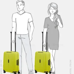 Handbagage Koffers^Samsonite Essens handbagage koffer 55 cm lime