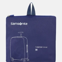 Kofferhoezen^Samsonite Foldable Luggage Cover kofferhoes M mid.blue