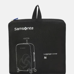 Kofferhoezen^Samsonite kofferhoes M black