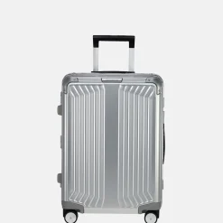 Handbagage Koffers^Samsonite Lite-Box Alu spinner 55 cm aluminium