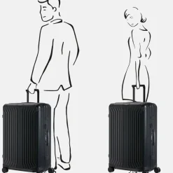 Reiskoffers^Samsonite Lite-Box Alu spinner 76 cm black