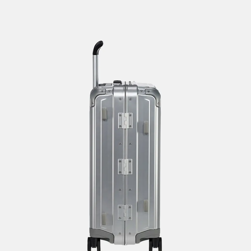 Handbagage Koffers^Samsonite Lite-Box Alu spinner 55 cm aluminium