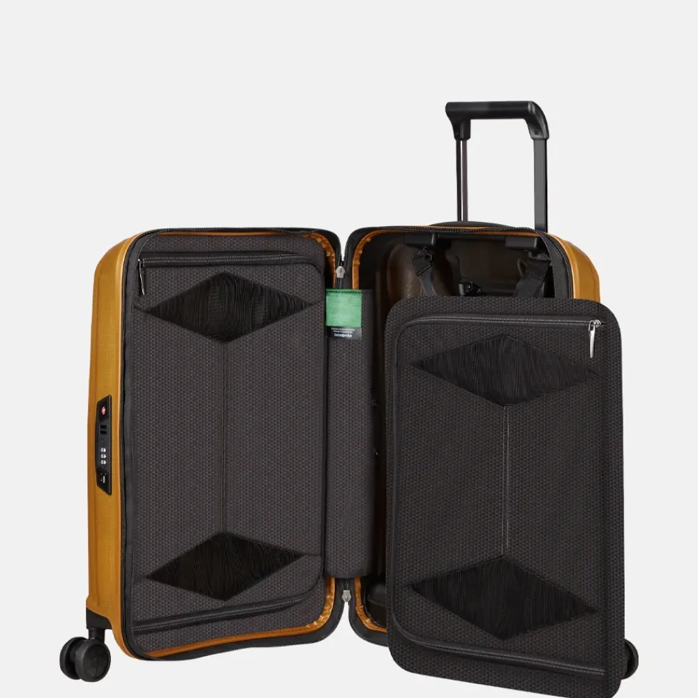 Handbagage Koffers^Samsonite Major-Lite handbagage koffer 55 cm Saffron Yellow