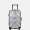 Handbagage Koffers^Samsonite Proxis expandable handbagage koffer 55 cm silver