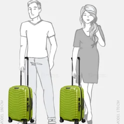 Handbagage Koffers^Samsonite Proxis expandable handbagage koffer 55 cm lime