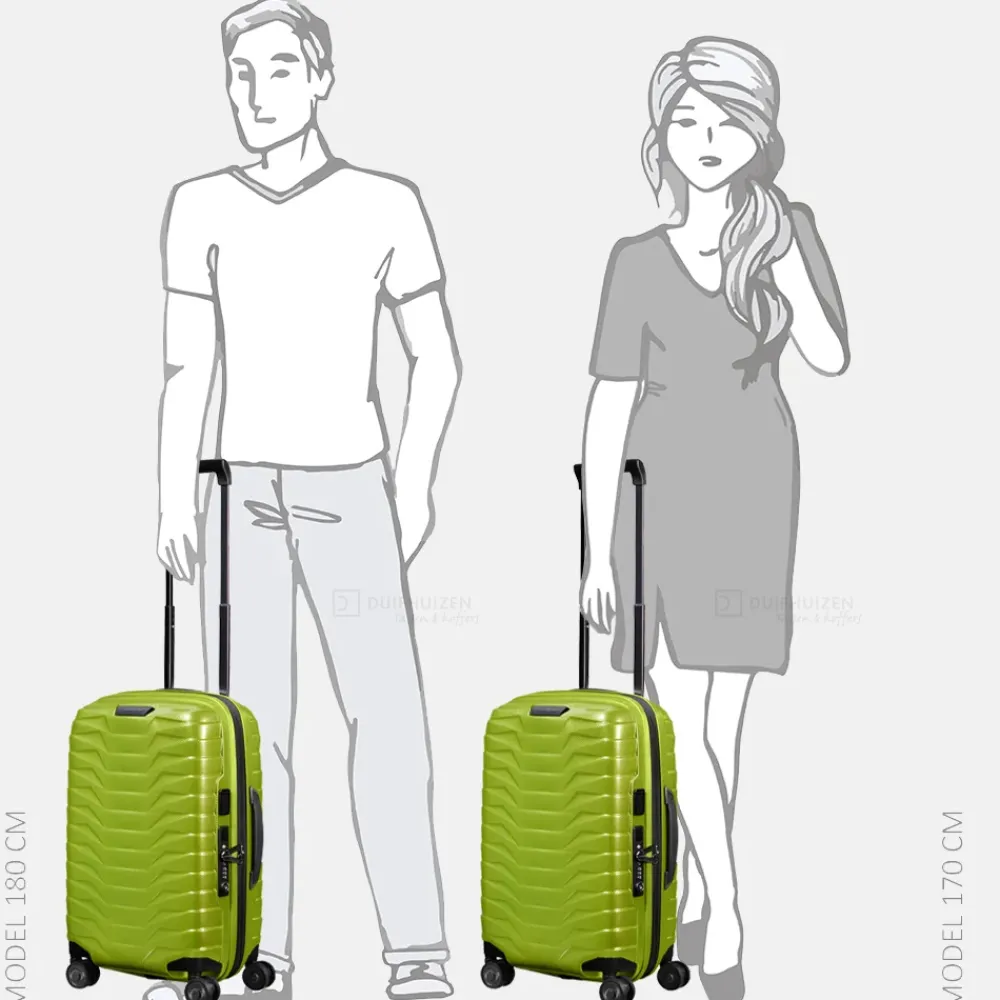 Handbagage Koffers^Samsonite Proxis expandable handbagage koffer 55 cm lime