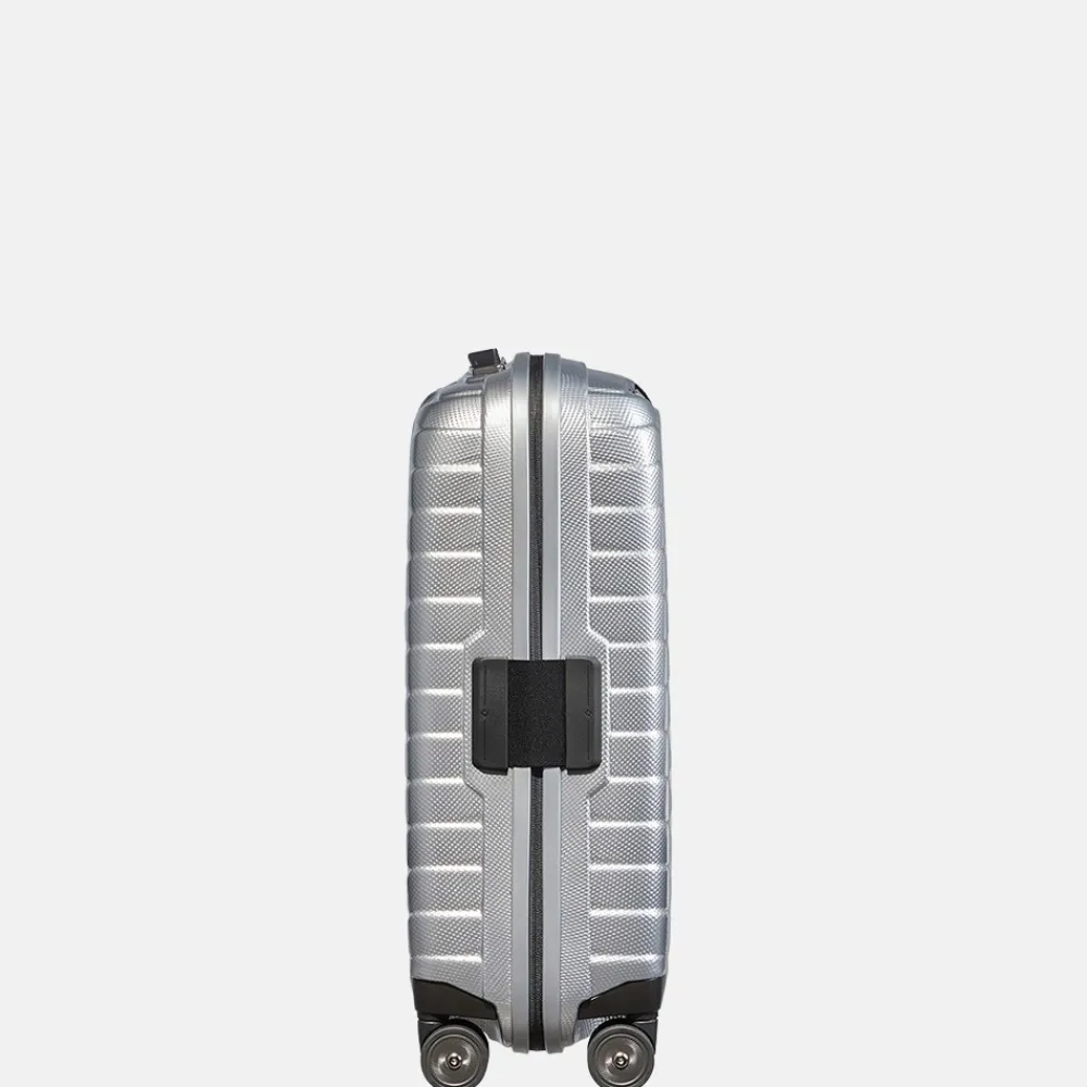 Handbagage Koffers^Samsonite Proxis expandable handbagage spinner 55 cm silver