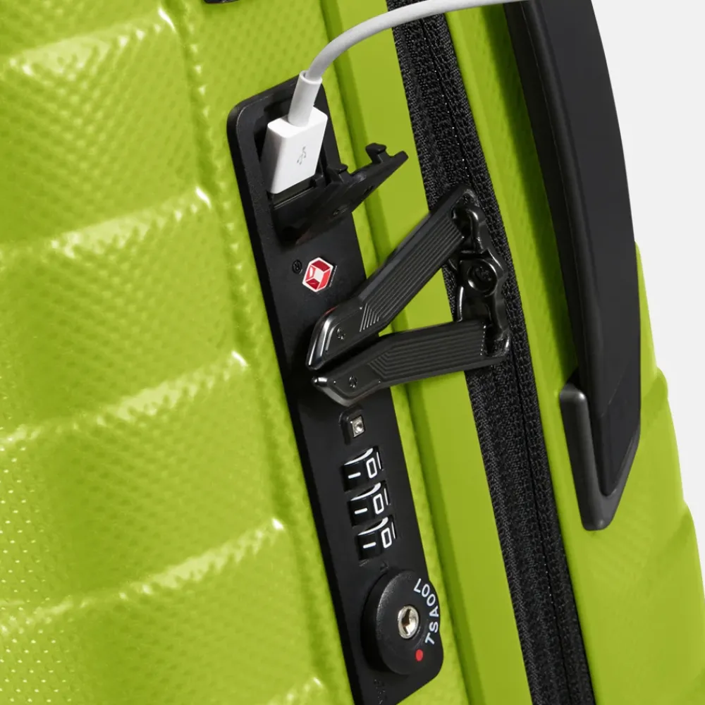 Handbagage Koffers^Samsonite Proxis expandable handbagage koffer 55 cm lime