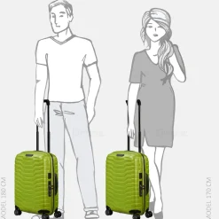 Handbagage Koffers^Samsonite Proxis expendable handbagage koffer 55 cm lime