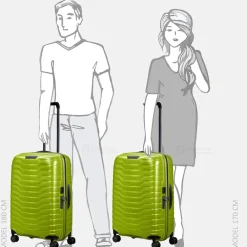 Reiskoffers^Samsonite Proxis reiskoffer 69 cm lime