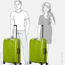 Reiskoffers^Samsonite Proxis reiskoffer 75 cm lime