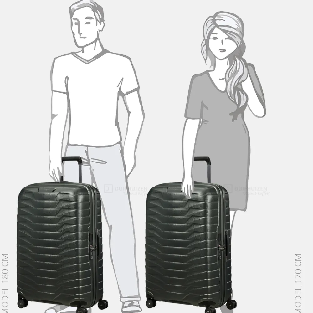 Reiskoffers^Samsonite Proxis spinner 75 cm matt climbing ivy