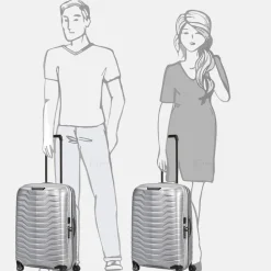 Reiskoffers^Samsonite Proxis spinner 69 cm silver