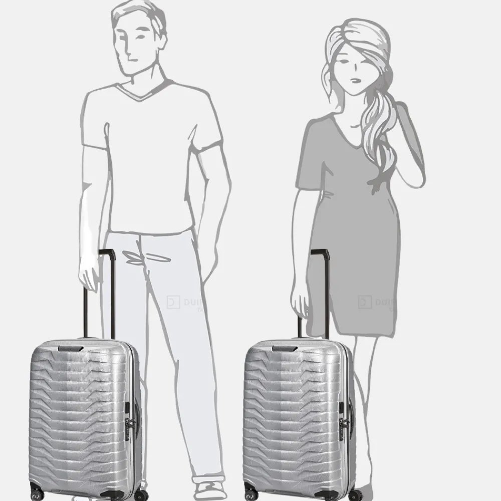Reiskoffers^Samsonite Proxis spinner 69 cm silver