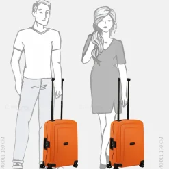 Handbagage Koffers^Samsonite S´Cure handbagage koffer 55 cm apricot
