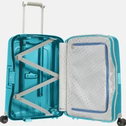 Handbagage Koffers^Samsonite S'Cure koffer 55 cm aqua blue