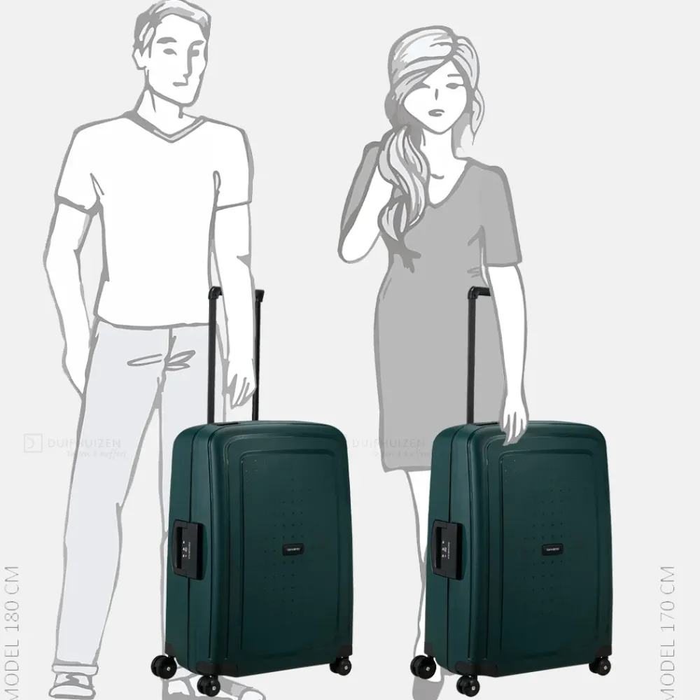 Reiskoffers^Samsonite S´Cure reiskoffer 69 cm dark teal