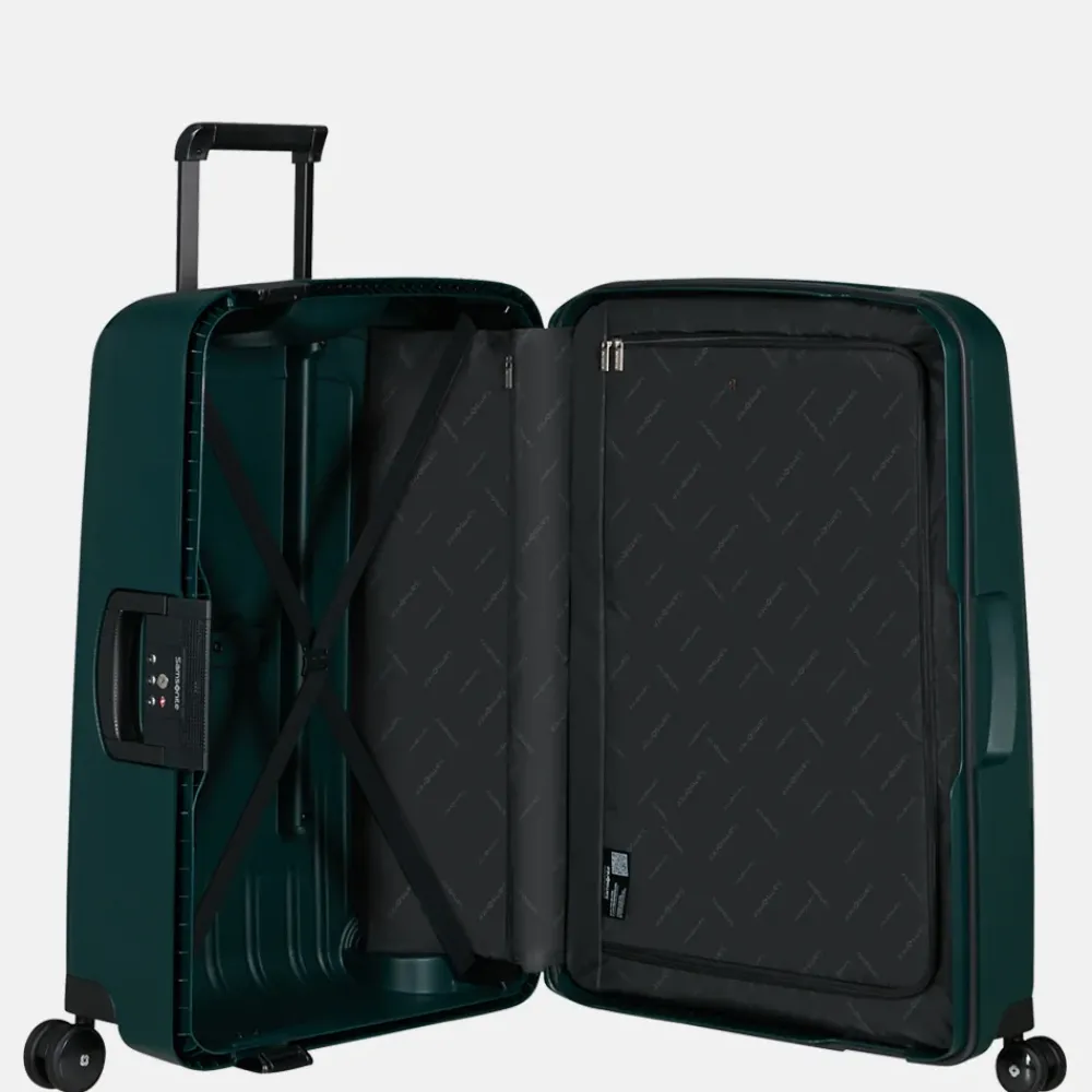 Reiskoffers^Samsonite S´Cure reiskoffer 69 cm dark teal