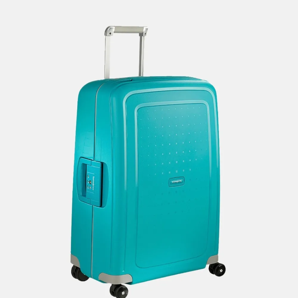 Reiskoffers^Samsonite S'Cure spinner 69 cm aqua blue