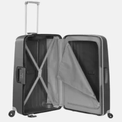 Reiskoffers^Samsonite S'Cure spinner 75 cm black