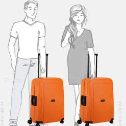 Reiskoffers^Samsonite S´Cure Spinner reiskoffer 69 cm apricot