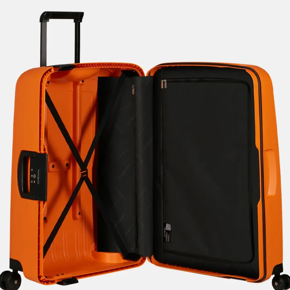 Reiskoffers^Samsonite S´Cure Spinner reiskoffer 75 cm apricot