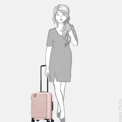 Handbagage Koffers^Samsonite StackD handbagage spinner 55 cm rose