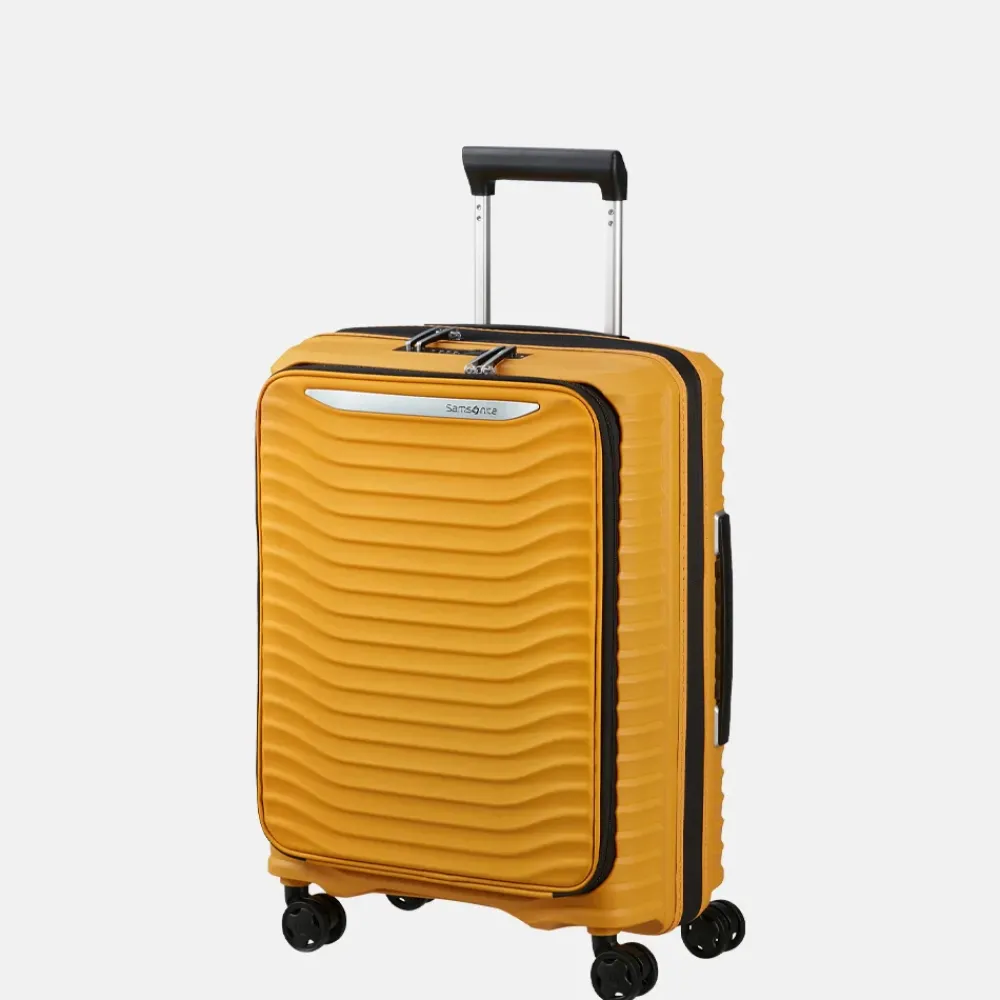 Handbagage Koffers^Samsonite Upscape Frontpocket handbagage koffer 55 cm yellow