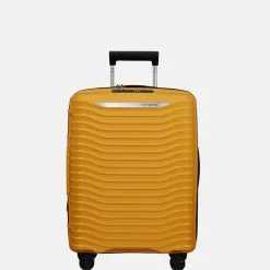 Handbagage Koffers^Samsonite Upscape handbagage koffer 55 cm yellow