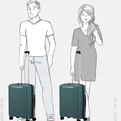 Handbagage Koffers^Samsonite Upscape handbagage koffer 55 cm northern blue