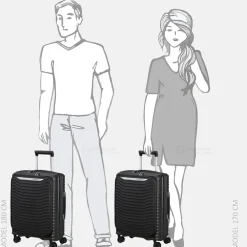 Handbagage Koffers^Samsonite Upscape handbagage koffer 55 cm black